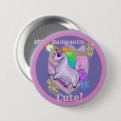Rampantly Cute Unicorn Ronde Button 7,6 Cm (Voorkant /achterkant)