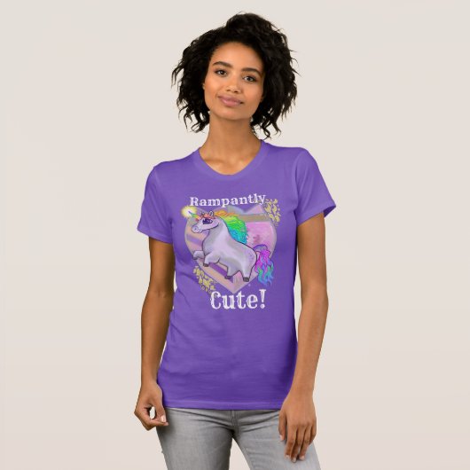 Rampantly Cute Unicorn T-shirt (Voorkant volledig)