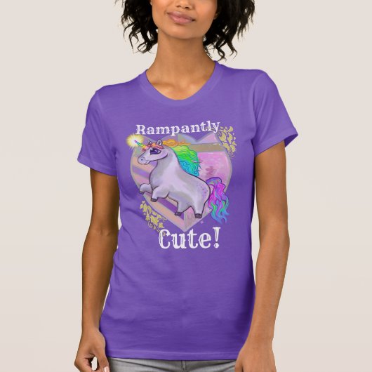 Rampantly Cute Unicorn T-shirt (Voorkant)