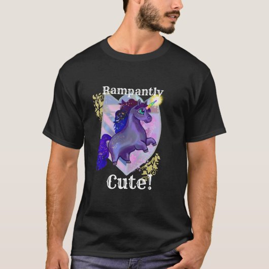 Rampantly Cute Unicorn T-shirt (Voorkant)
