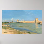 Rampart, Aigues-Mortes, Frédéric Bazille Fine Art Poster (Voorkant)