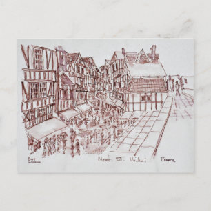 Ramparts, Mont Saint-Michel   Normandië, Frankrijk Briefkaart