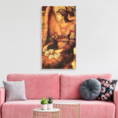 Ramparts of God's House, Angel van John Strudwick Canvas Afdruk (Insitu (Woonkamer))