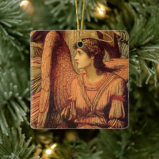 Ramparts of God's House, Angel van John Strudwick Keramisch Ornament (Boom)