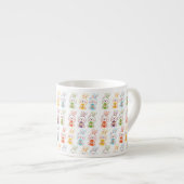 Rampendagkonijnenpatroon Espresso Kop (Voorkant rechts)