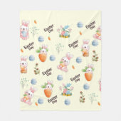 Rampendagkonijnenpatroon Fleece Deken (Voorkant)