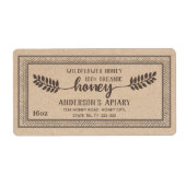  rampenhoningbijkantoor Kraft Etiket (Voorkant)