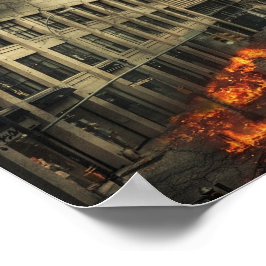 Rampenstad branden poster (Hoek)