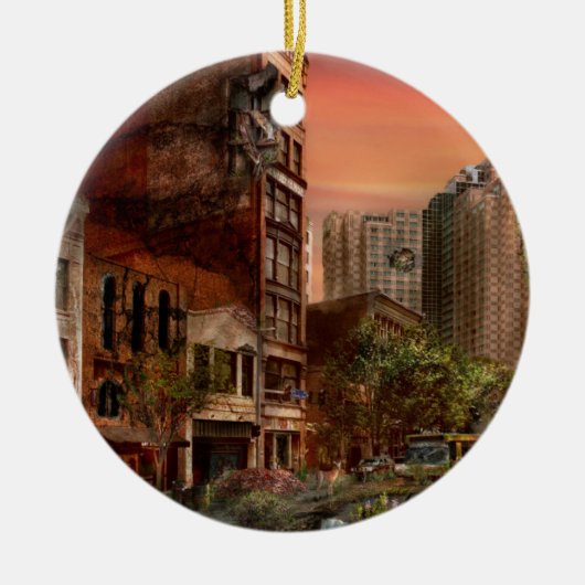 Rampspoed - Pittsburgh, PA - De Y2K-bug Keramisch Ornament (Voorkant)