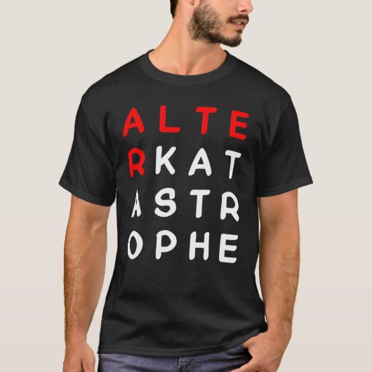 Rampspoed zeggende leuke meme t-shirt (Voorkant)