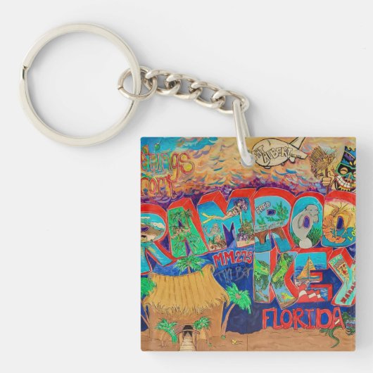 Ramrod Key teken op een sleutelhanger (voorkant)