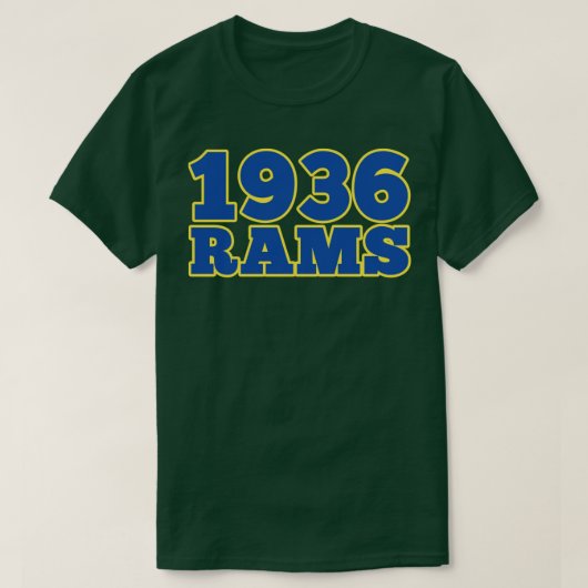 Rams 1936 Los Angeles Rams begon het in 1936 T-shirt (Design voorkant)