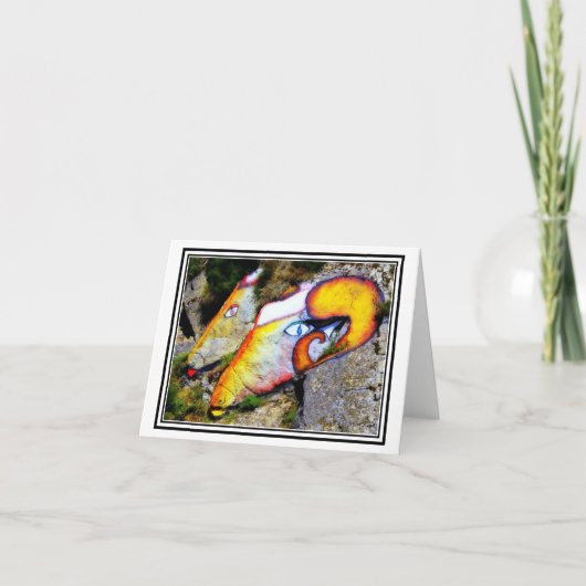 Rams! Rock Art In de buurt van Orgosolo, Sardinië Kaart (Voorkant)