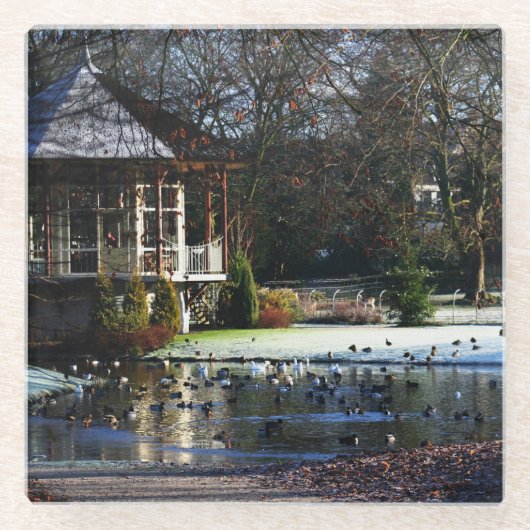 Rams Woerthe Tea House coastera Glazen Onderzetter (Voorkant)