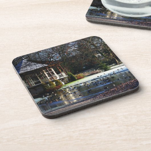 Rams Woerthe Tea House coastercna Bier Onderzetter (Linkerzijde)