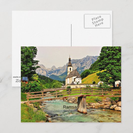 Ramsau, Beierse Alpen Briefkaart (Voorkant / Achterkant)