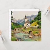 Ramsau, Beierse Alpen Kaart (Voorkant / Achterkant in situ)
