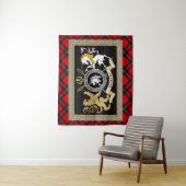 Ramsay Clan Badge & Tartan Op maat gemaakt Wandkleed (In situ)