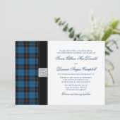 Ramsay Hunting Tartan Celtic Wedding Invitation Kaart (Staand voorkant)