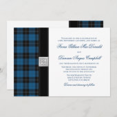 Ramsay Hunting Tartan Celtic Wedding Invitation Kaart (Voorkant / Achterkant)
