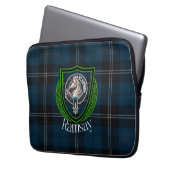 Ramsay Schotse Clan Tartan en Wapenembleem Laptop Sleeve (Voorkant Links)