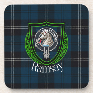 Ramsay Schotse Clan Tartan & Wapen Bier Onderzetter