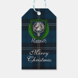 Ramsay Schotse Clan Tartan & Wapen Cadeaulabel