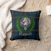 Ramsay Schotse Clan Tartan & Wapen Kussen (Deken)
