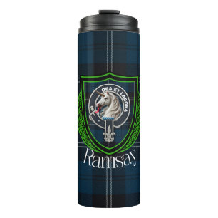 Ramsay Schotse Clan Tartan & Wapen Thermosbeker