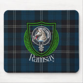 Ramsay Scottish Clan Tartan and Crest  Muismat (Voorkant)