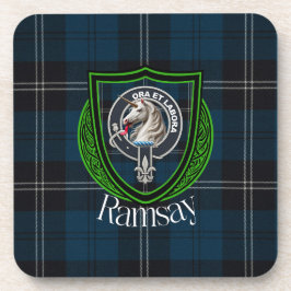 Ramsay Scottish Clan Tartan & Crest Bier Onderzetter