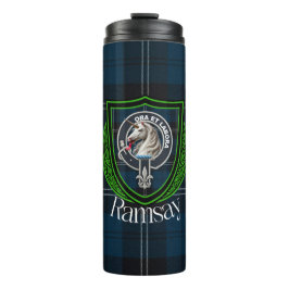 Ramsay Scottish Clan Tartan & Crest Thermosbeker