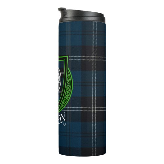 Ramsay Scottish Clan Tartan & Crest Thermosbeker (Geroteerd rechts)