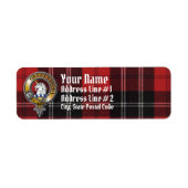 Ramsay Tartan & Badge Etiket (Voorkant)