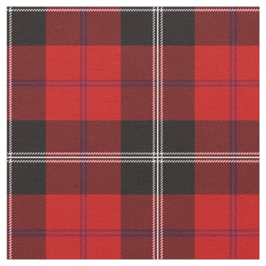 Ramsay Tartan Print Stof (Close Up)