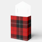Ramsay tartan red black plaid bedankdoosjes (Geopend)