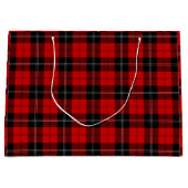 Ramsay tartan red black plaid groot cadeauzakje (Voorkant)