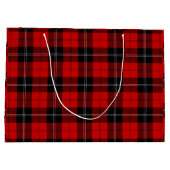 Ramsay tartan red black plaid groot cadeauzakje (Achterkant)