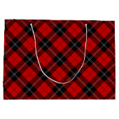 Ramsay tartan red black plaid groot cadeauzakje (Achterkant)