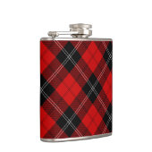 Ramsay tartan red black plaid heupfles (Rechts)