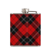Ramsay tartan red black plaid heupfles (Achterkant)