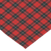 Ramsay tartan red black plaid korte tafelloper (Hoek)