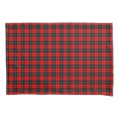 Ramsay tartan red black plaid kussensloop (Voorkant-Links)