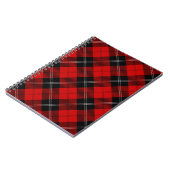 Ramsay tartan red black plaid notitieboek (Linkerzijde)