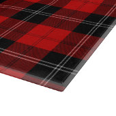 Ramsay tartan red black plaid snijplank (Hoek)