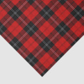 Ramsay tartan red black plaid tissuepapier (Detail)
