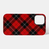 Ramsay tartan rood zwart geruit iPhone hoesje (Achterkant horizontaal)