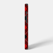 Ramsay tartan rood zwart geruit iPhone hoesje (Linkerkant)