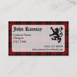 Ramsay Tartan Visitekaartje