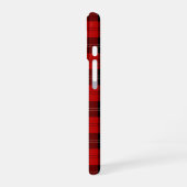 Ramsay Tartan Zwart en Rood Geruit iPhone 16 Hoesje (Linkerkant)